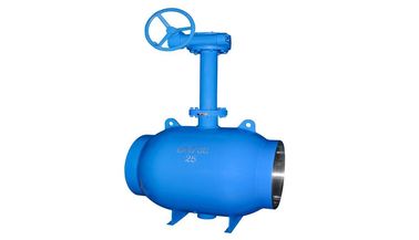 Σταθερή Trunnion σκουληκιών θαμμένη ρόδα βαλβίδα σφαιρών, πλήρως ενωμένη στενά βαλβίδα σφαιρών