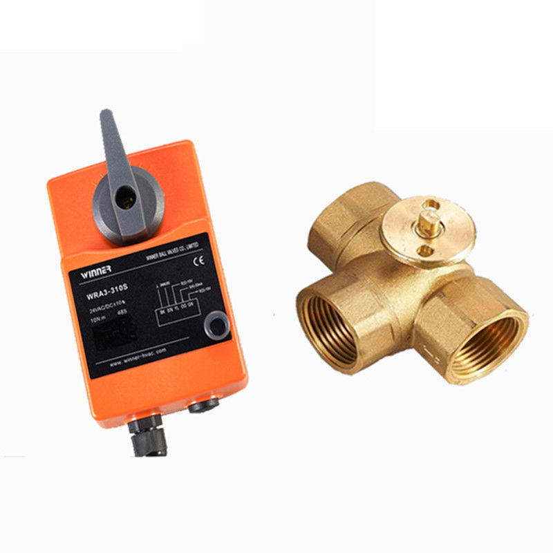 24V DN50 2 ηλεκτρική ωθημένη βαλβίδα σφαιρών τρόπων για το σύστημα κατεργασίας ύδατος