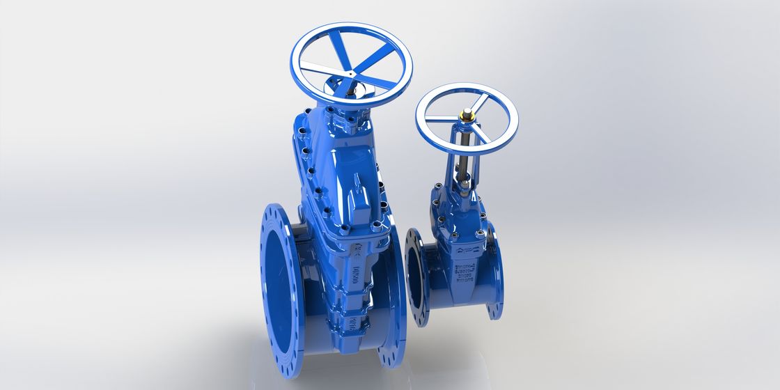 Χρησιμοποιημένη Handwheel βαλβίδα πυλών AWWA, χαμηλή ελαστική καθισμένη βαλβίδα ροπής
